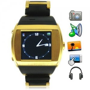 Quad Band Mobile Phone Video Watch with 1.5 Inch Screen and Camera